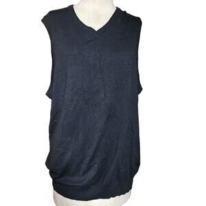 Black Sleeveless Sweater Style Top Size XL